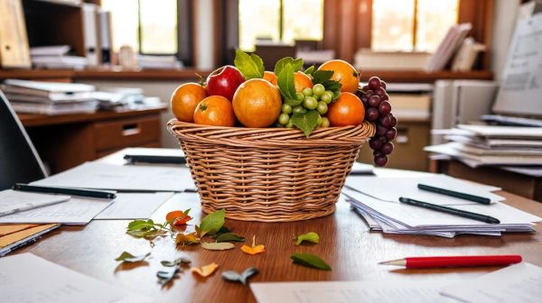 5 conseils pour utiliser des paniers de fruits au bureau facilement